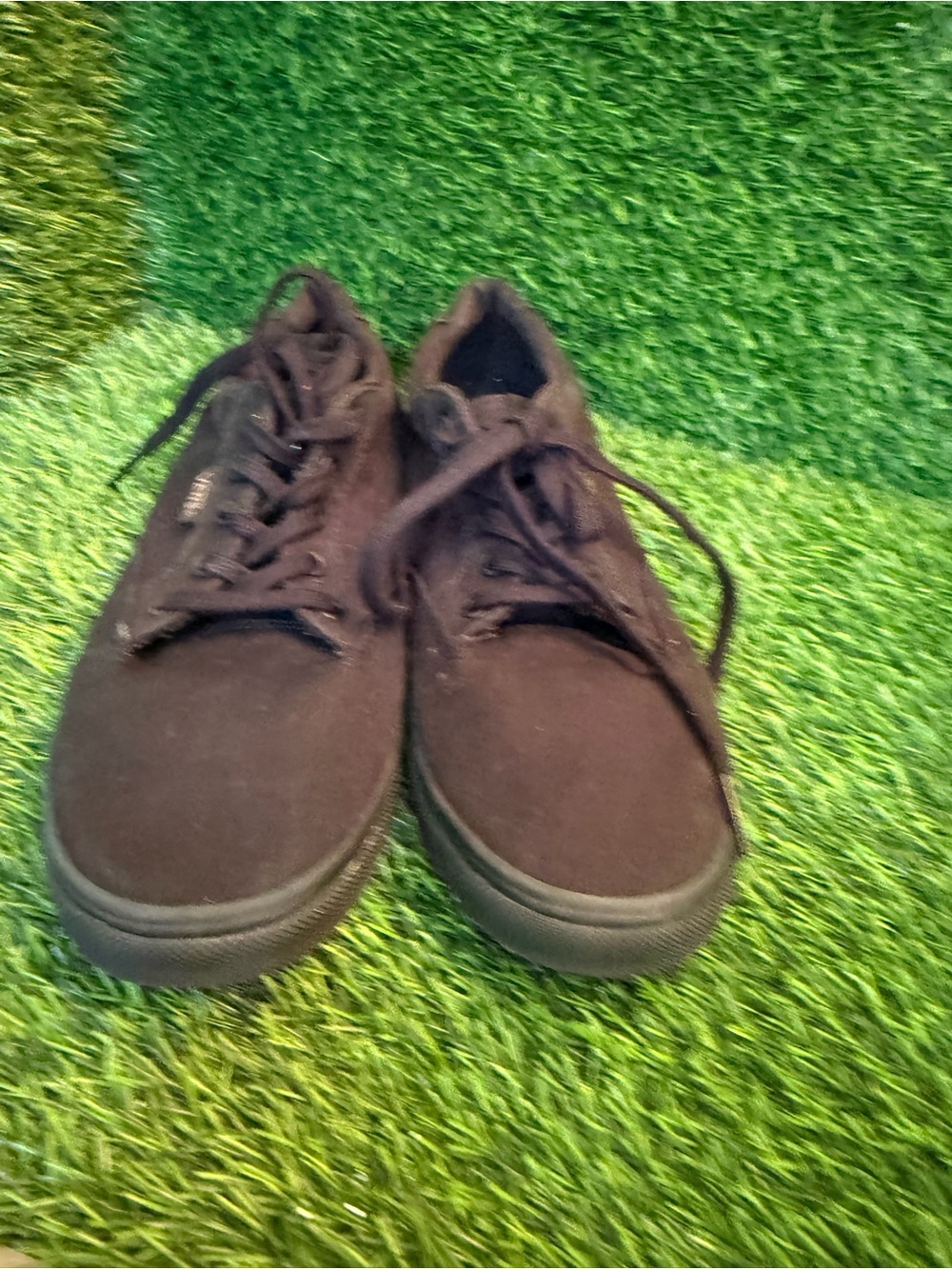 Vans women Black Canvas low Lace-Up Sneakers w 9.0